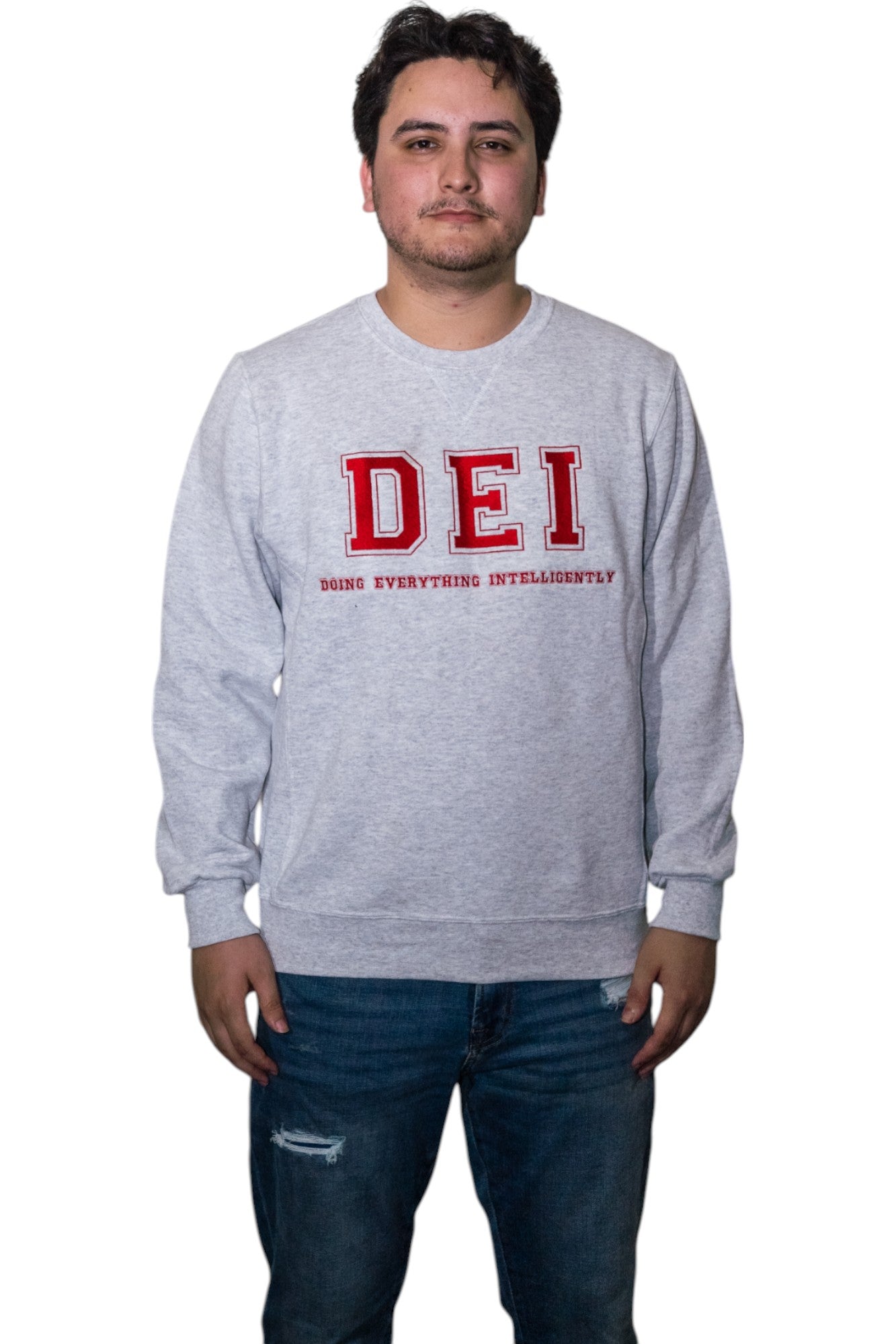 DEI College Crewneck Grey