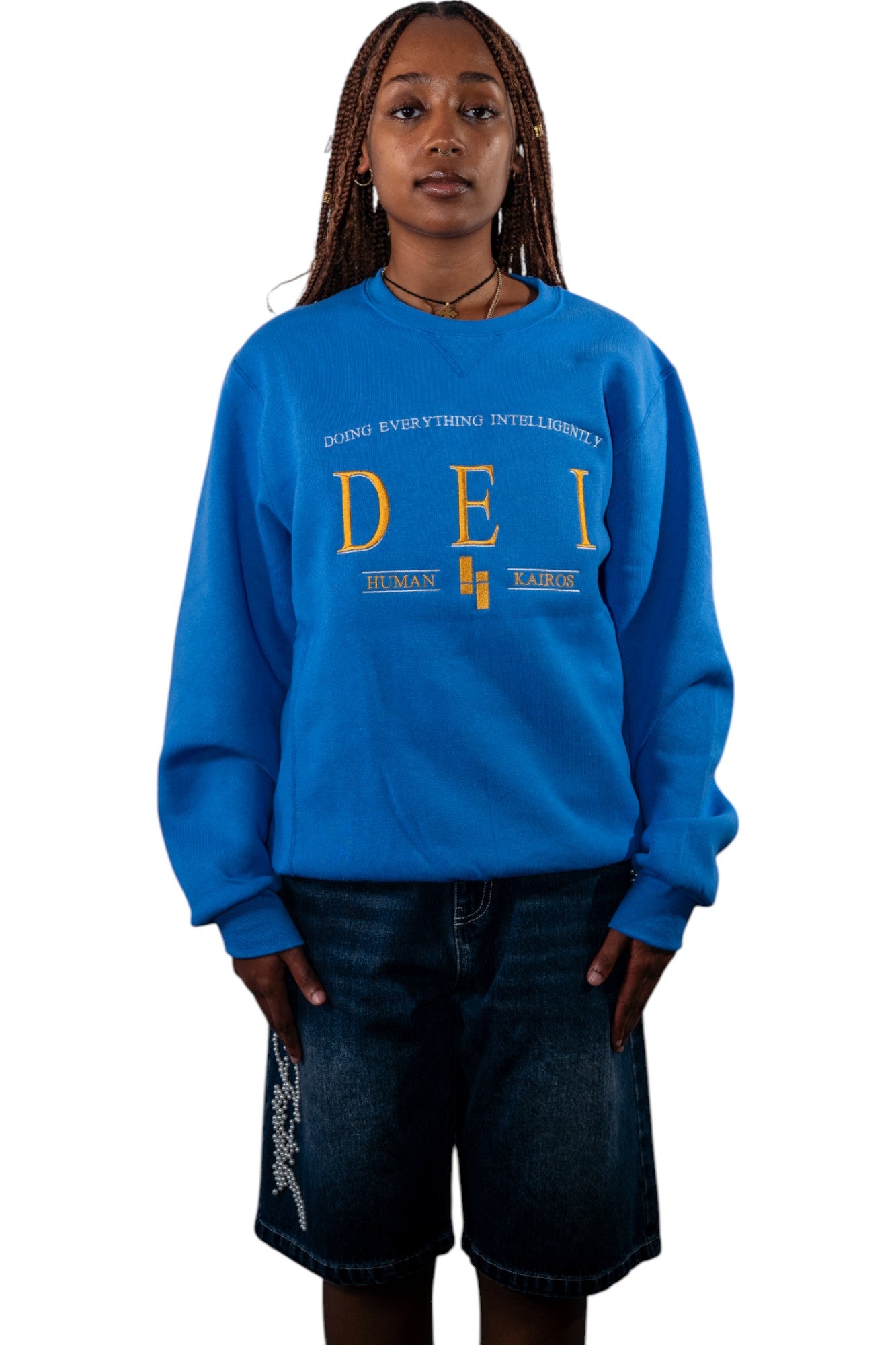 DEI College Crewneck Blue