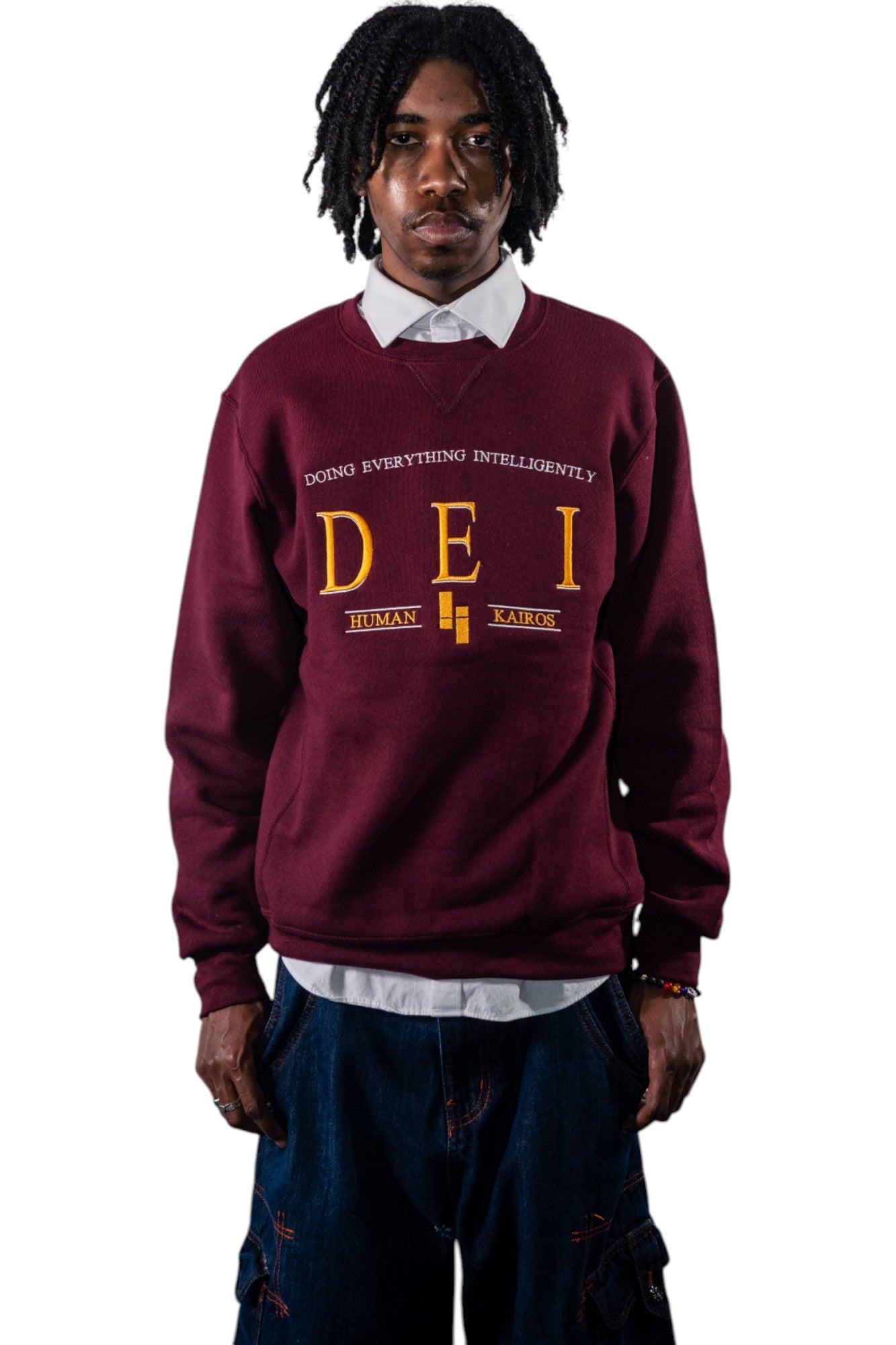 DEI College Crewneck Red